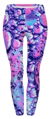 3D print leggings bubble purple