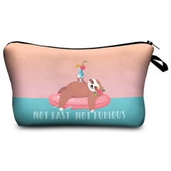 Cosmetic case sloth furious
