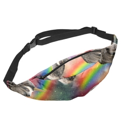 Belt bag rainbow sloth