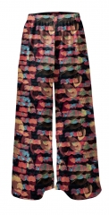 Chiffon pants brushstroke bright