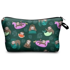 Cosmetic case tropical funny sloths