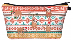 Cosmetic case christmas sloth