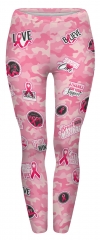 Leggings pink camo patches