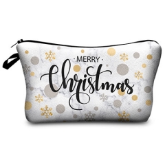Cosmetic case Christmas dots