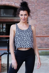 new top Leopard White