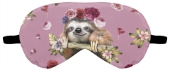 Eye mask  flowers sloth