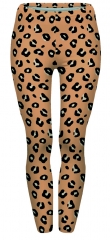 regular leggings Leopard Pastel Orange