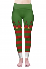 High waist leggings christmas elf