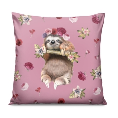 Pillow flowers sloth