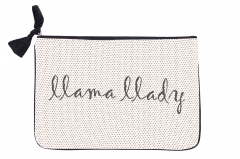Cosmetic case llama lady