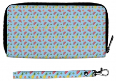 wallet cluth Tropical Fruits blue
