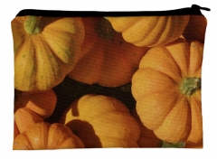 square makeup bags  pumpkin