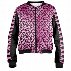 短夹克彩色豹纹Leopard Print常规尺码