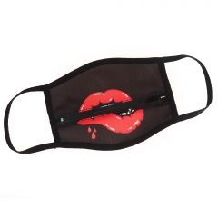 mask red lip