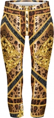 Capri leggings golden pattern