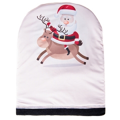 Beanie black  SANTA CLAUS AND REINDEER