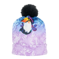 Beanie pompon WINTER TOUCAN