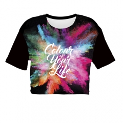 Crop T-shirt COLOUR OF YOUR LIFE