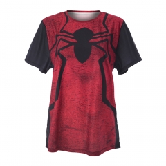 彩色T恤黑蜘蛛spider hero