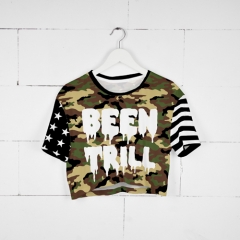 Crop T-shirt moro been trill