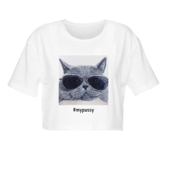 Crop T-shirt MY PUSSY CAT