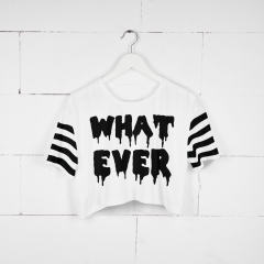 Crop T-shirt whatever pasy