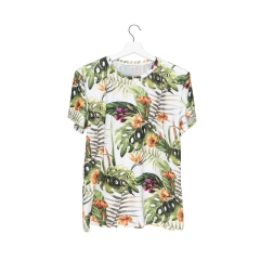 彩色T恤白底植物tropical flower