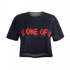 Crop T-shirt BE ONE OF US FRONT