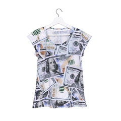 Women T-shirt dollars new