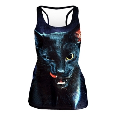 Tank top black cat