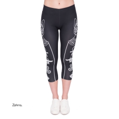 Capri leggings EGYPTIAN CAT AND SYMBOLS