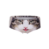 panties tongue cat