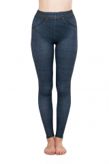 3D print leggings dark grey jeans