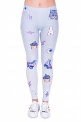 3D print leggings pink and purple patches