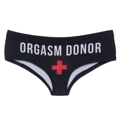 内裤黑底红十字orgasm donor