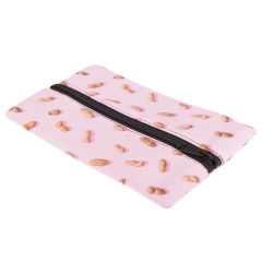 大方形笔袋粉色果仁 PINK NUTS