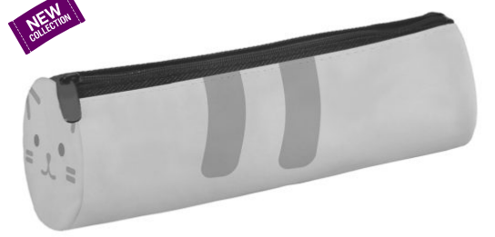 pencil case SIMPLE GRAY KITTY