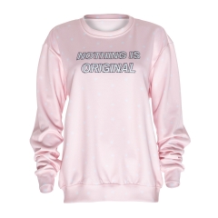 sweatshirt  NOTHING IS ORGINAL PINK