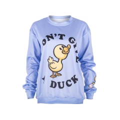 sweatshirt  I DON'T GIVE A DUCK PURPLE