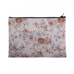 makeup bag vintage flowers