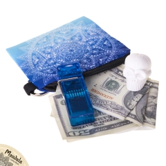 wallet mandala ombre blue