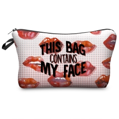 Cosmetic case THIS BAG CONTAINS MY FACE LIPS