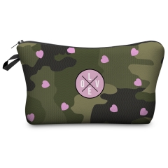 Cosmetic case CAMO PINK HEARTS