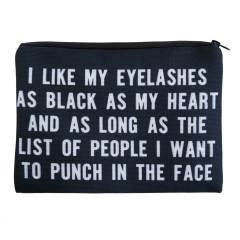 makeup bag I LIKE MY EYELASHES