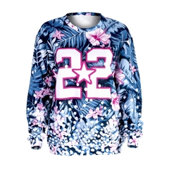 Sweatshirt   TROPICAL FLOWERS 22 DOTS