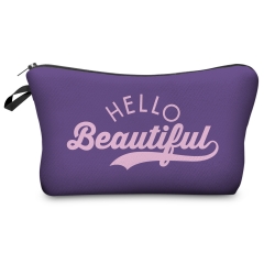 化妆包紫色HELLO BEATIFUL PURPLE