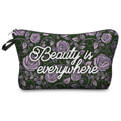 Cosmetic case BEAUTY PURPLE ROSES
