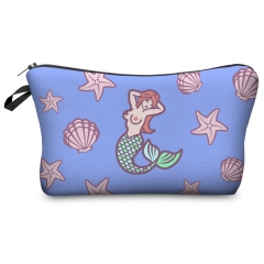 Cosmetic case MERMAID AND SHELLS BLUE