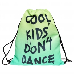 Drawstring bag cool kids dont dance