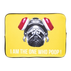 laptop case  breaking pug